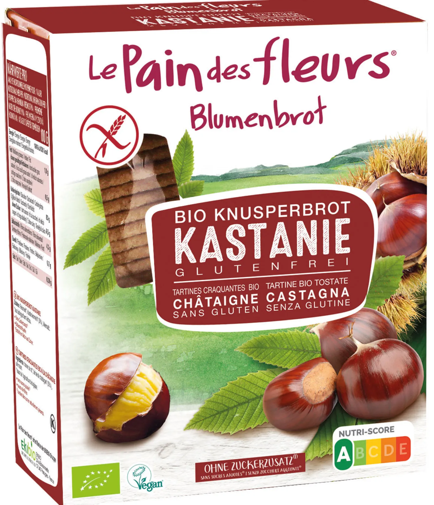 Blumenbrot Kastanie bio (150g)