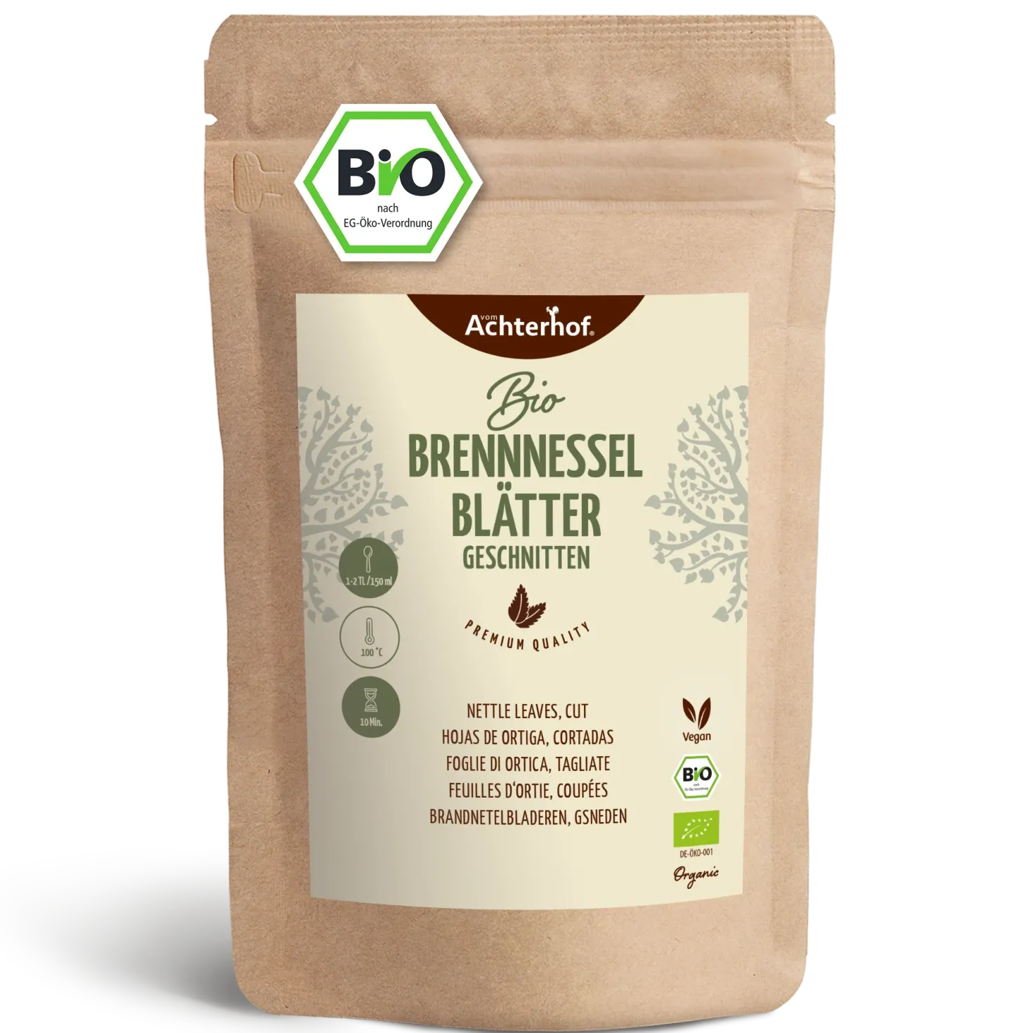 Brennnesselblätter geschnitten Bio (250g)