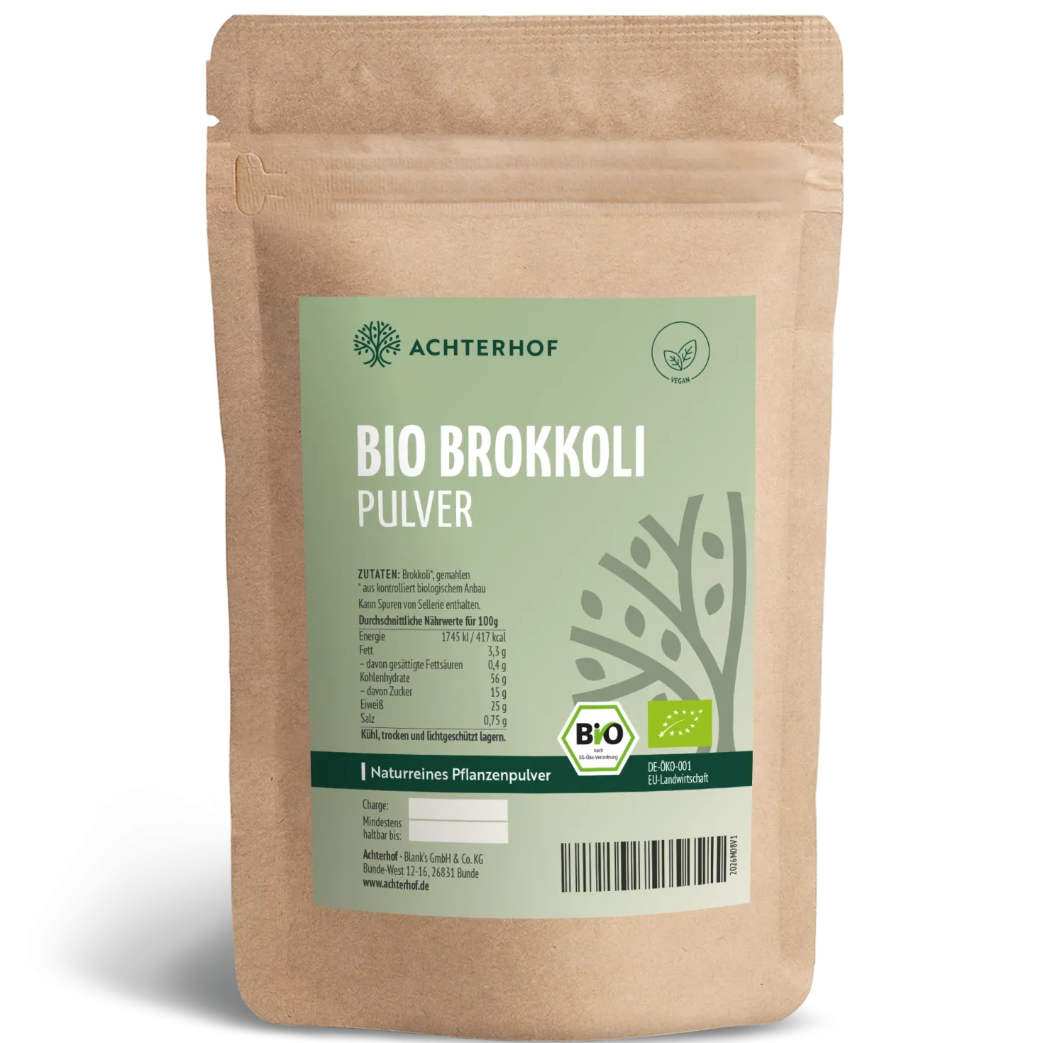 Brokkoli Pulver Bio (1000g)