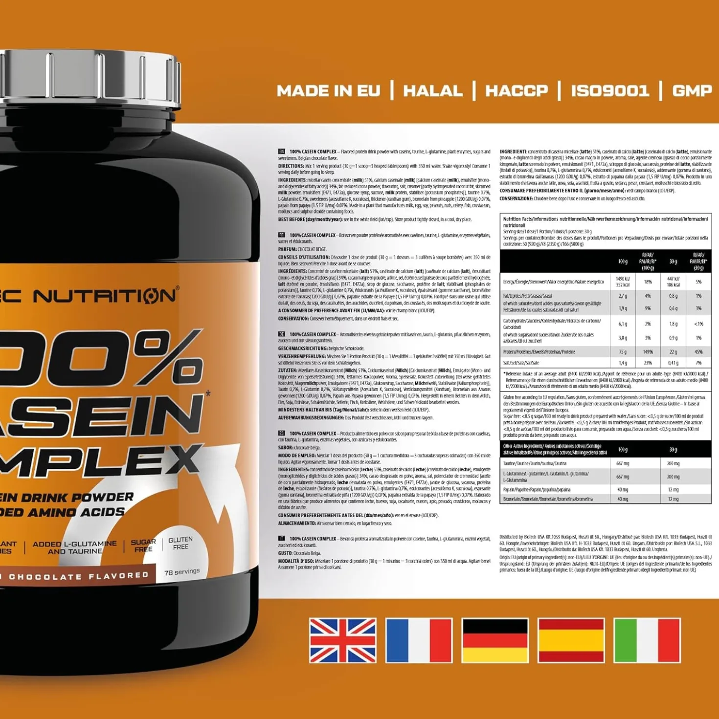 100% Casein Complex (2350g)