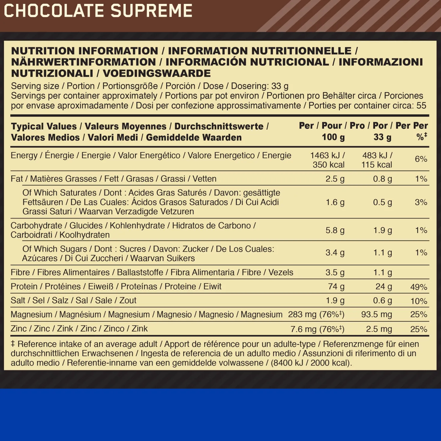 100% Casein Gold Standard (1820g)