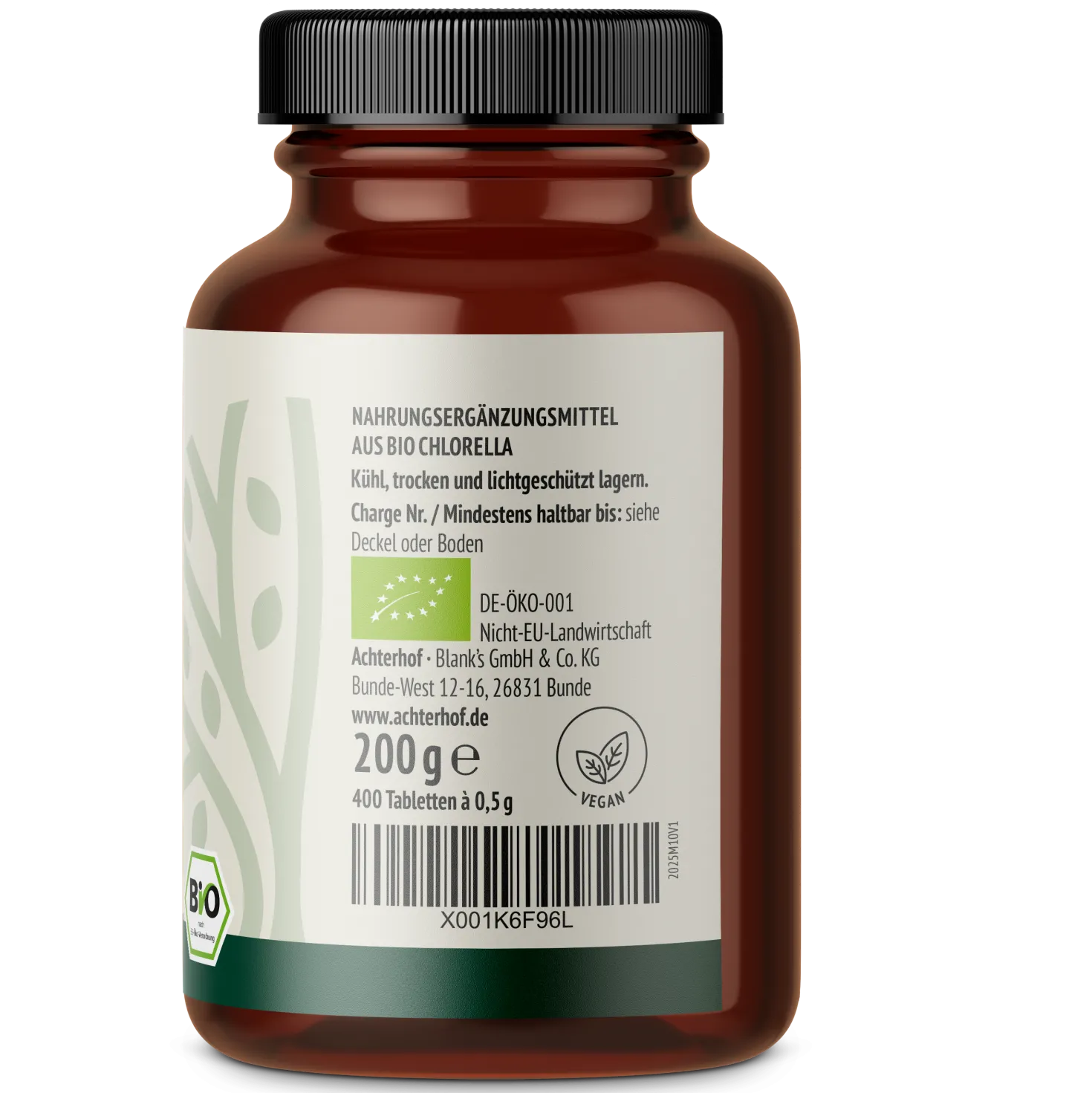 Chlorella Algen Tabletten Bio (400 Tabletten)