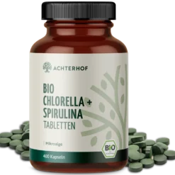 Chlorella & Spirulina Algen Tabletten Bio (400 Tabletten)