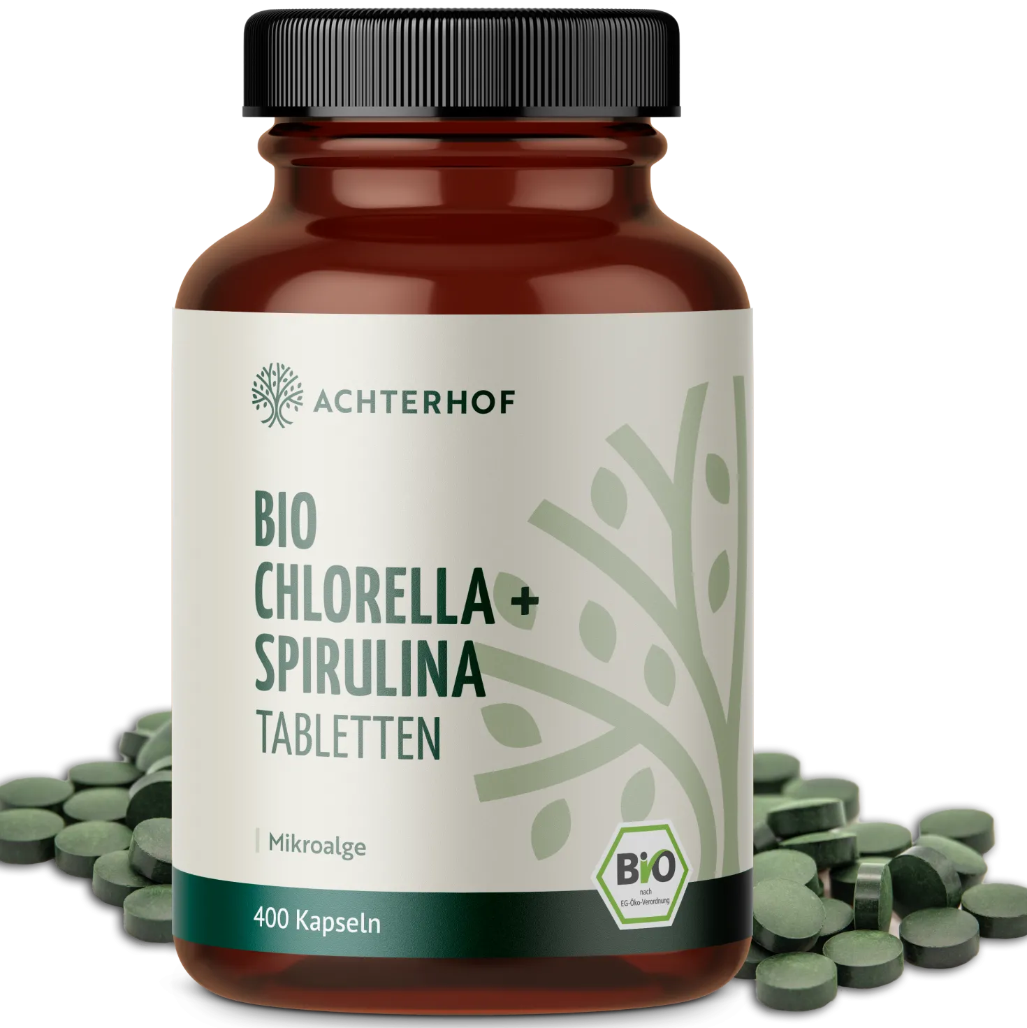 Chlorella & Spirulina Algen Tabletten Bio (400 Tabletten)