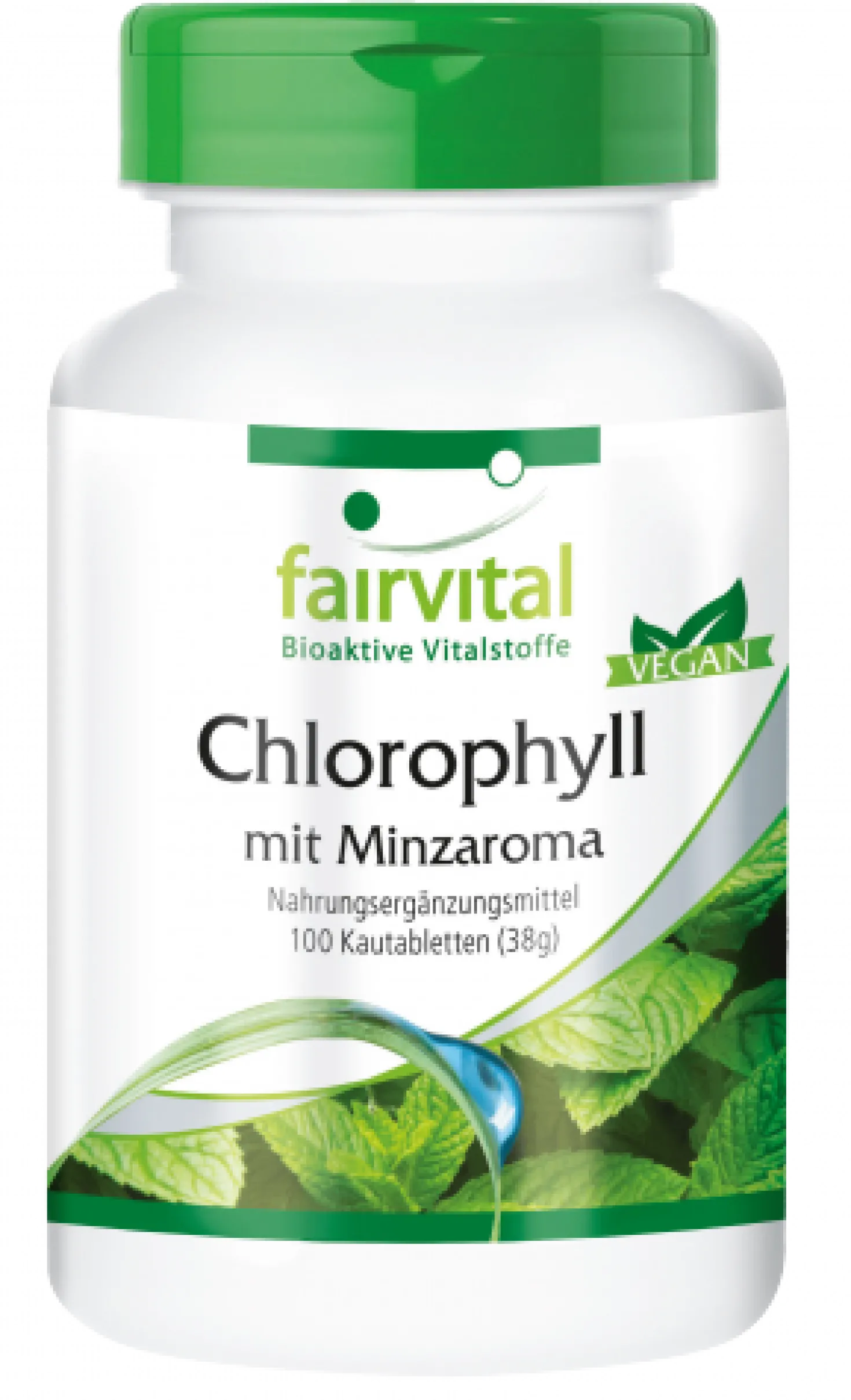 Chlorophyll mit Minzaroma (100 Kautabletten)
