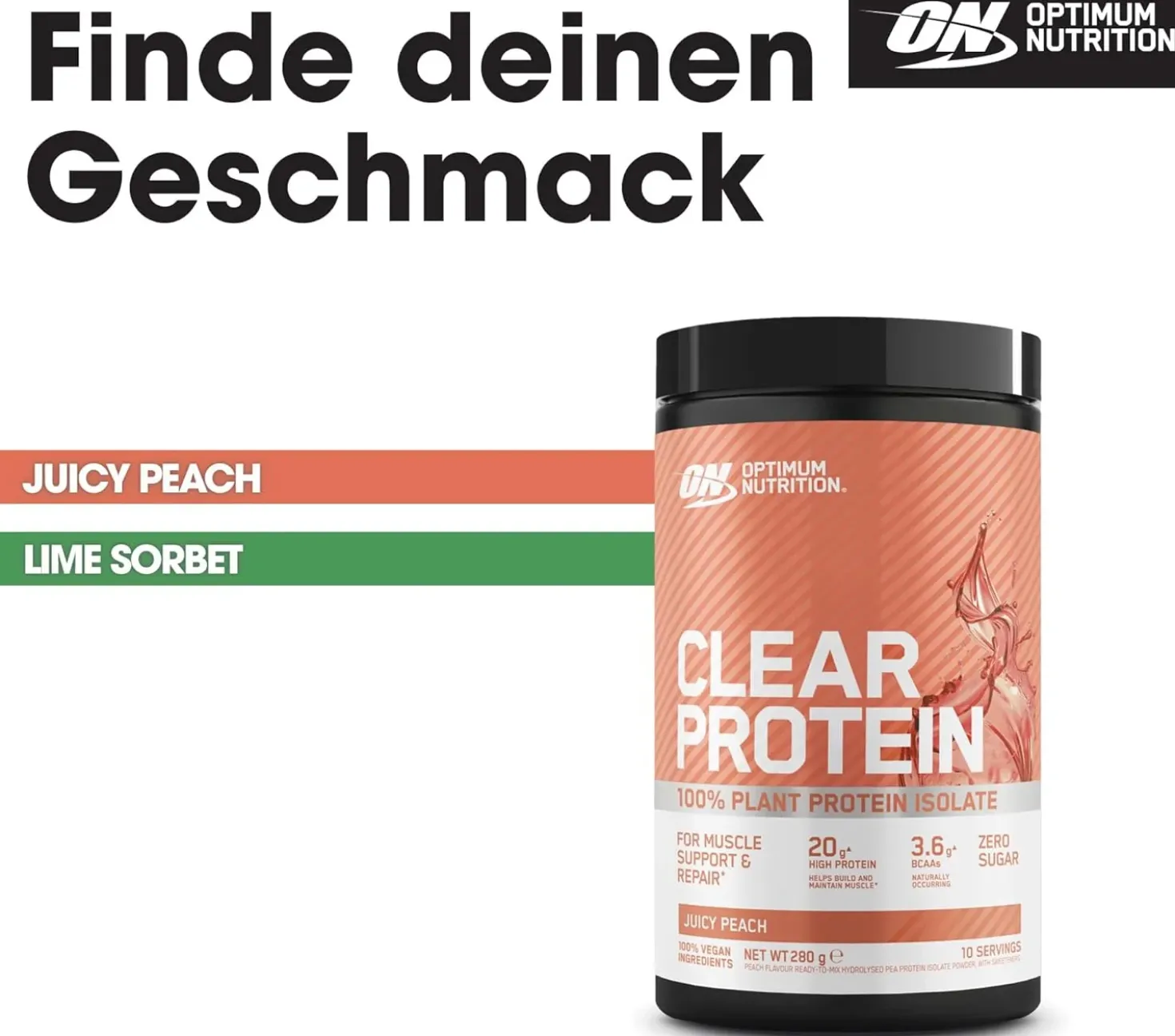 Clear Protein 100% Plant Protein Isolate (280g)