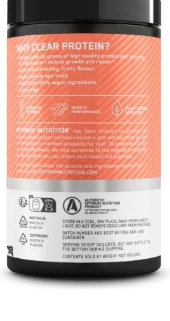 Clear Protein 100% Plant Protein Isolate (280g)