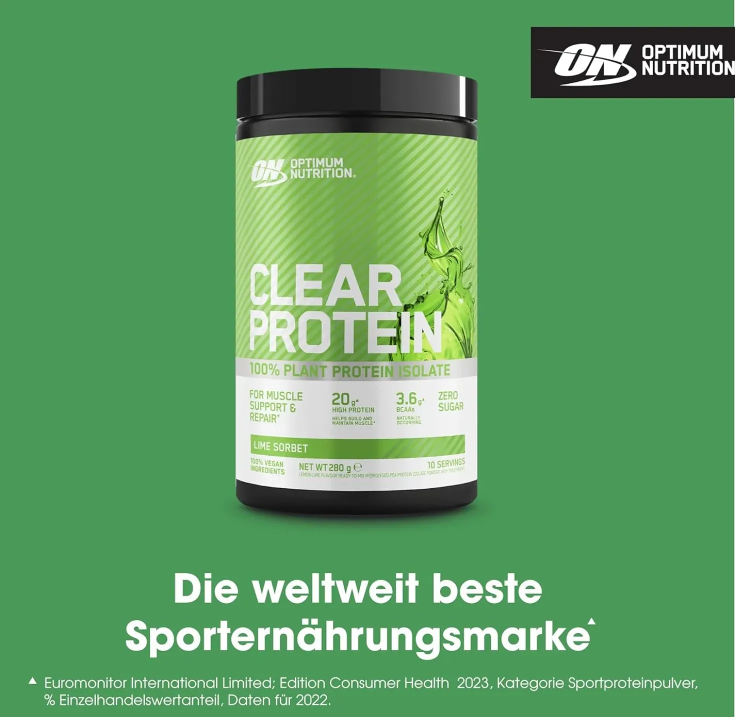 Clear Protein 100% Plant Protein Isolate (280g)