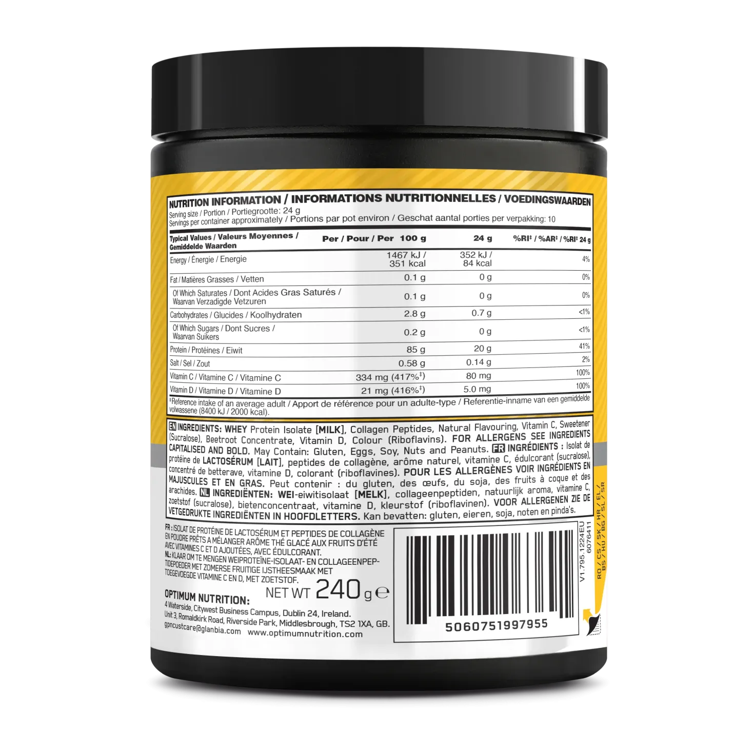 Clear Whey + Collagen (240g)