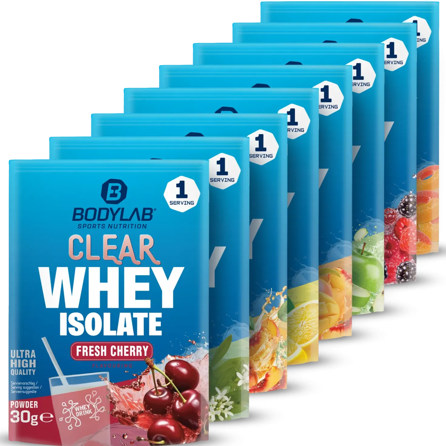 Clear Whey Isolate Probierbox (8 Proben je 30g)