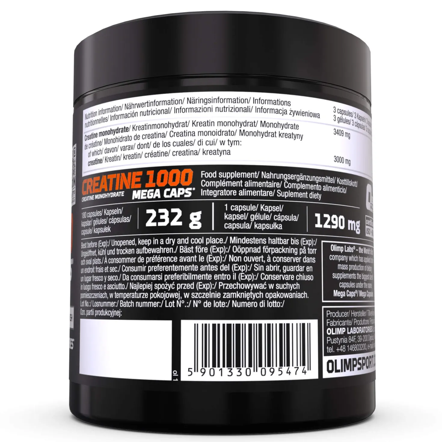Creatine 1000 Mega Caps (180 Kapseln)