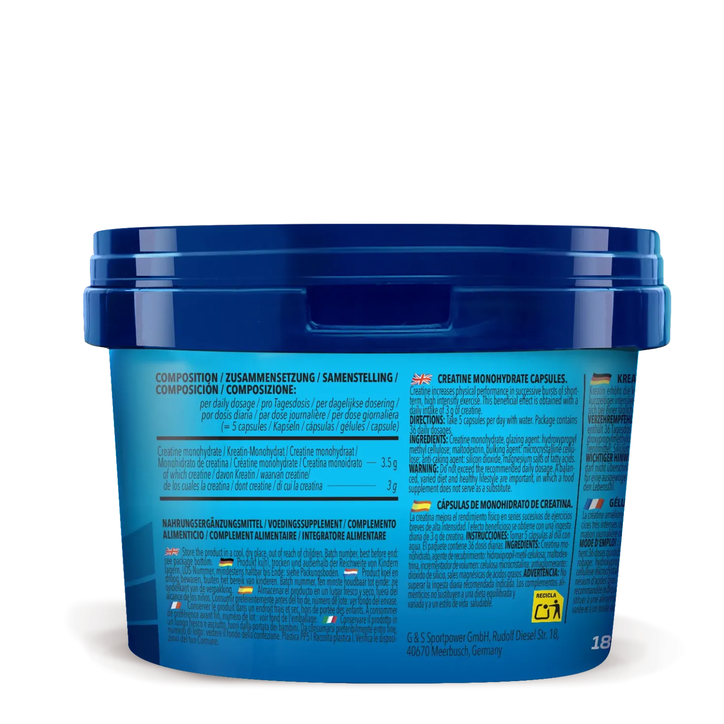 Creatine Monohydrate (180 Kapseln)