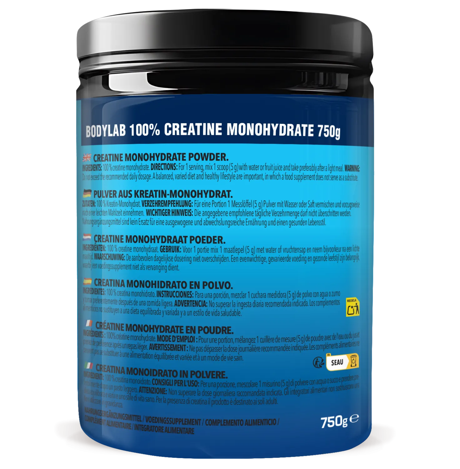 Creatine Monohydrate Powder (750g)