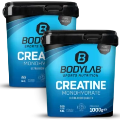 Creatine Monohydrate - 100% Pure Powder (2x1000g)