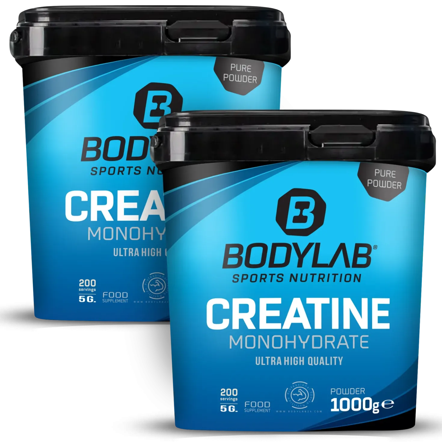 Creatine Monohydrate - 100% Pure Powder (2x1000g)