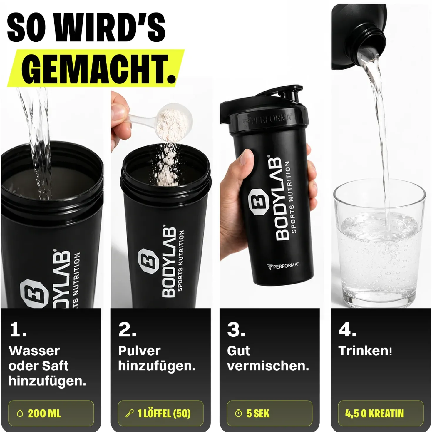 Creatine Monohydrate - 100% Pure Powder (2x1000g)