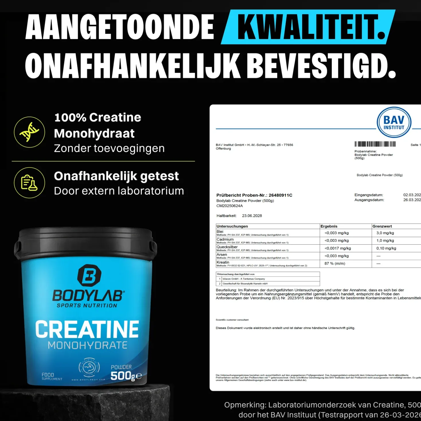 Creatine Monohydrate - 100% Pure Powder (2x1000g)