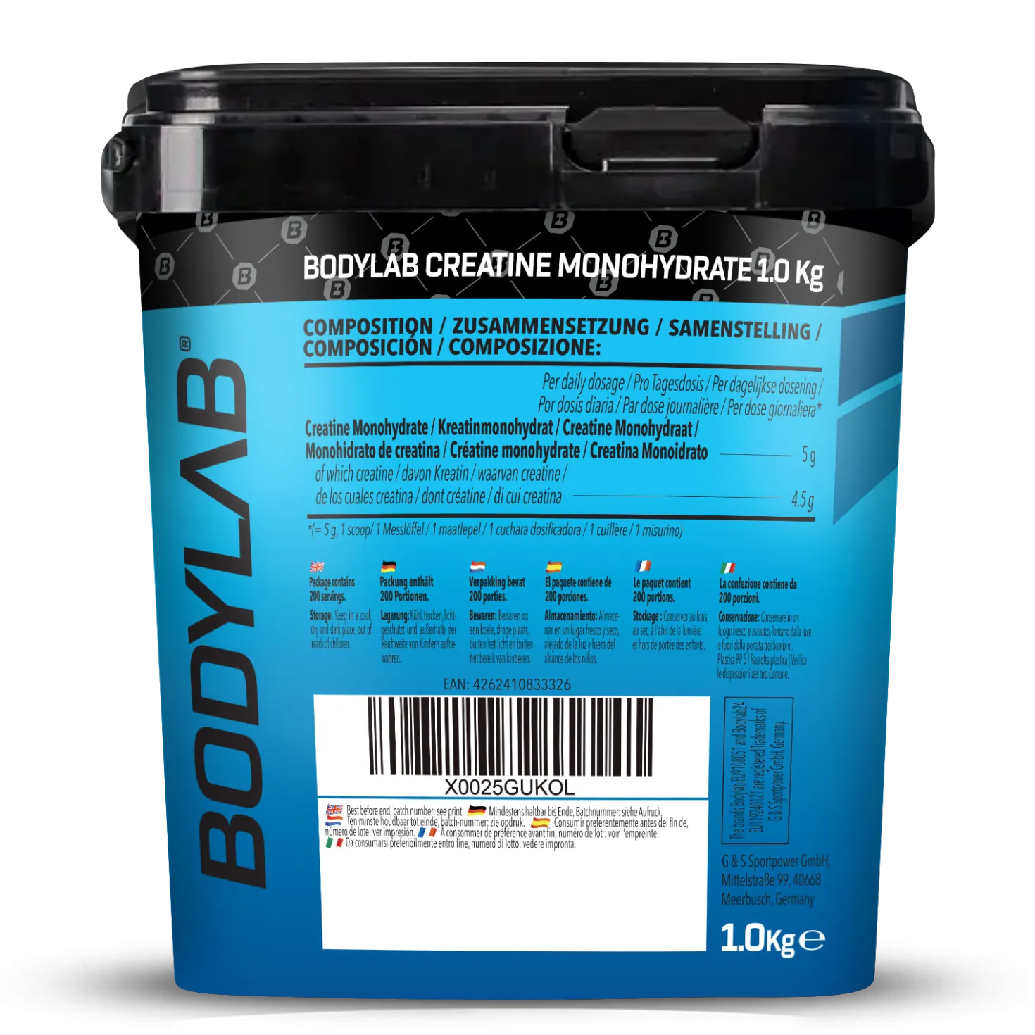 Creatine Monohydrate - 100% Pure Powder (1000g)