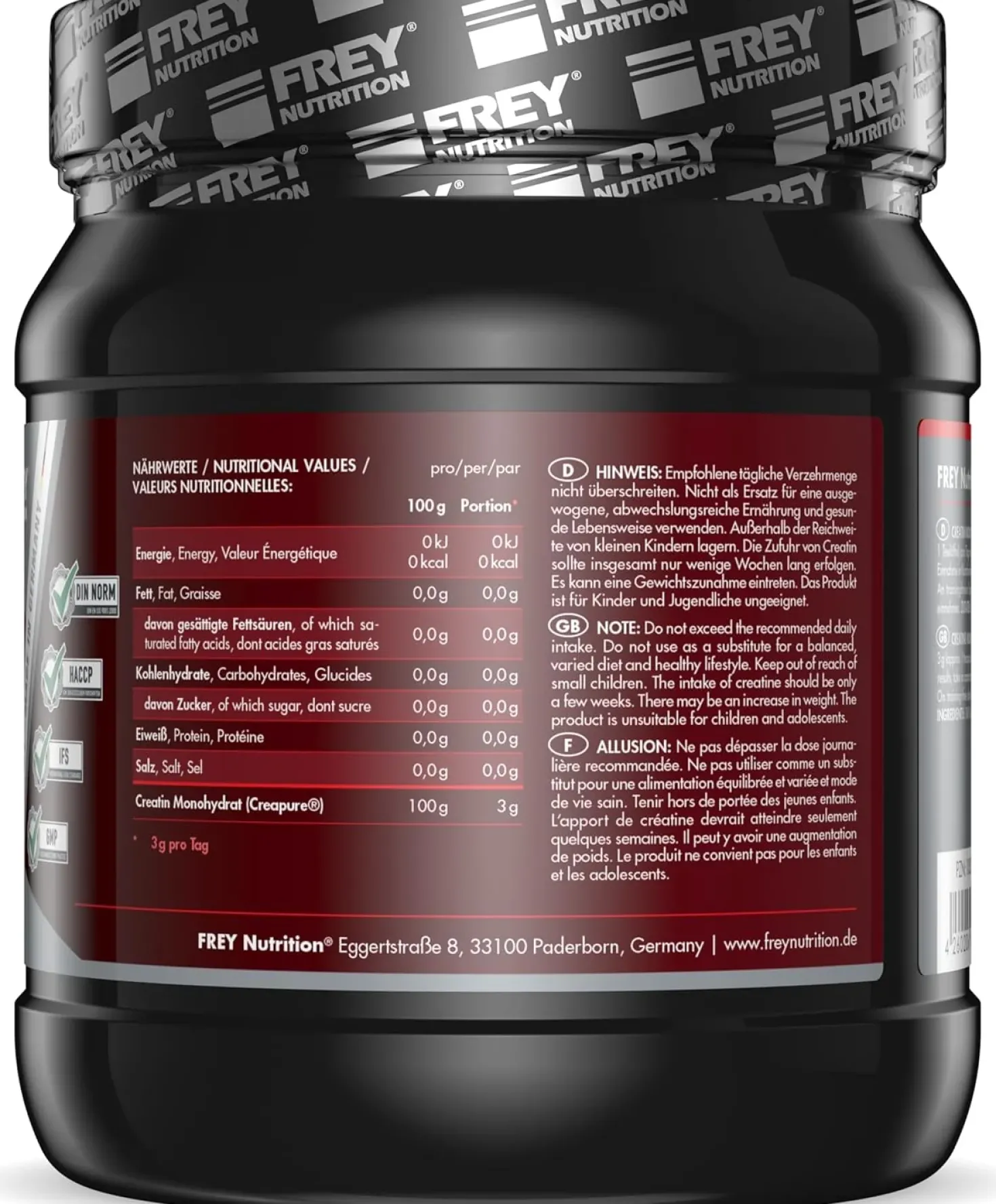 Creatin Pur Creapure® (500g)