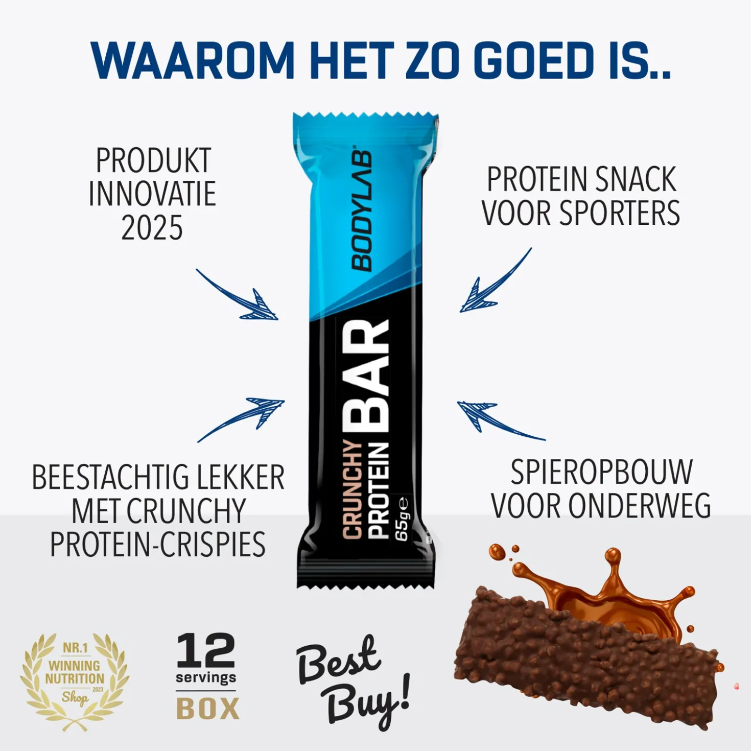 Crunchy Protein Bar Deluxe (12x65g)