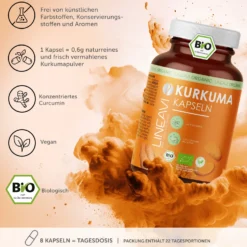 Doppelpack: Bio Kurkuma Kapseln (2x180 Kapseln)