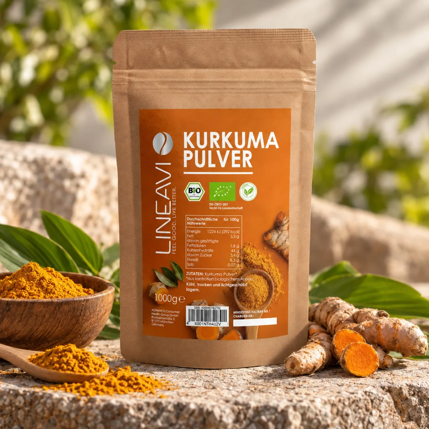 Doppelpack: Bio Kurkumapulver (2x1000g)