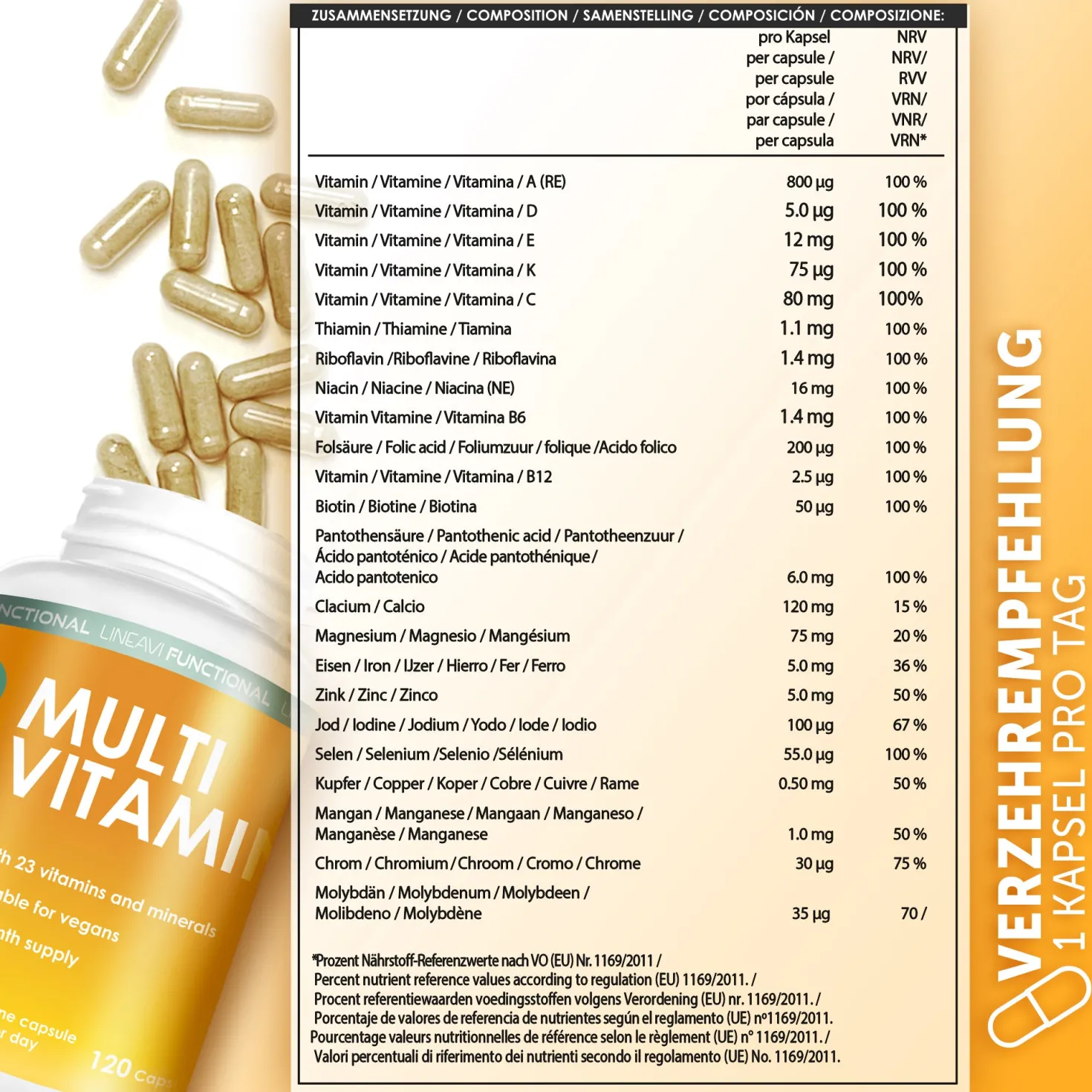 Doppelpack: 2x Multivitamin (2x120 Kapseln)