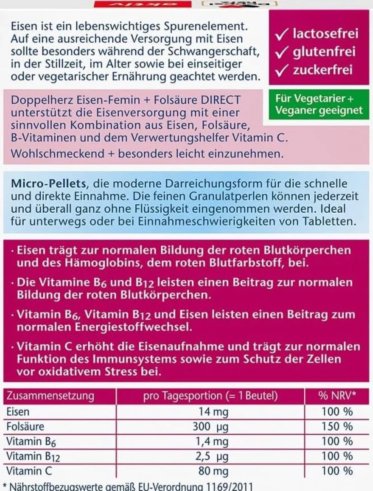 Eisen Femin direct (20 Portionsbeutel)