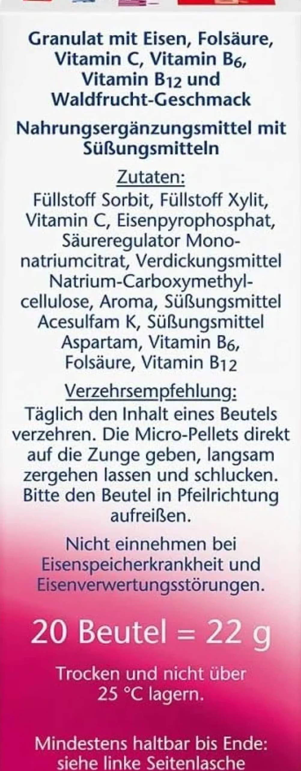 Eisen Femin direct (20 Portionsbeutel)