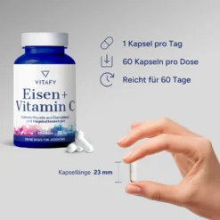 Eisen + Vitamin C (60 Kapseln)