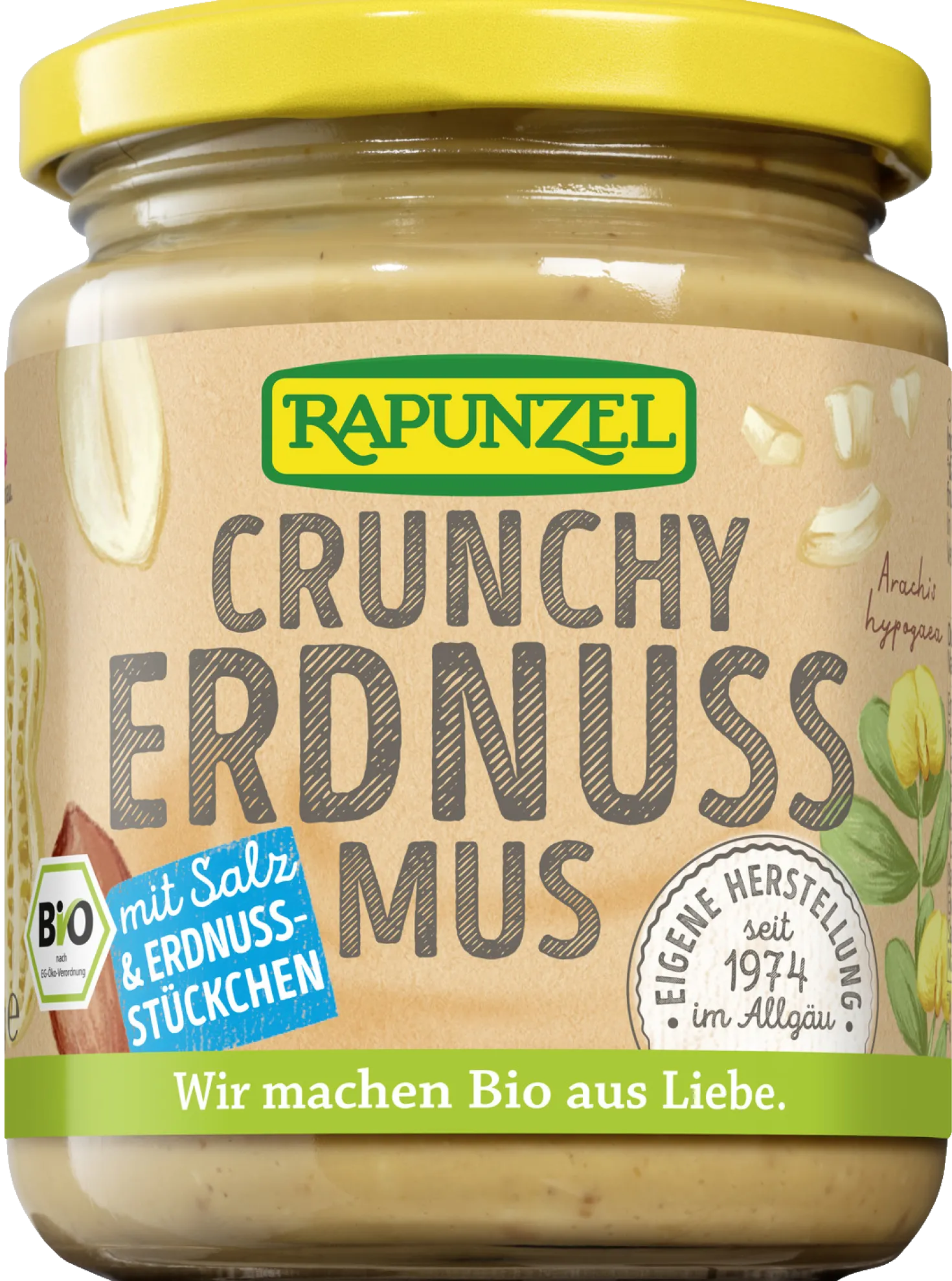 Erdnussmus Crunchy mit Salz bio (250g)