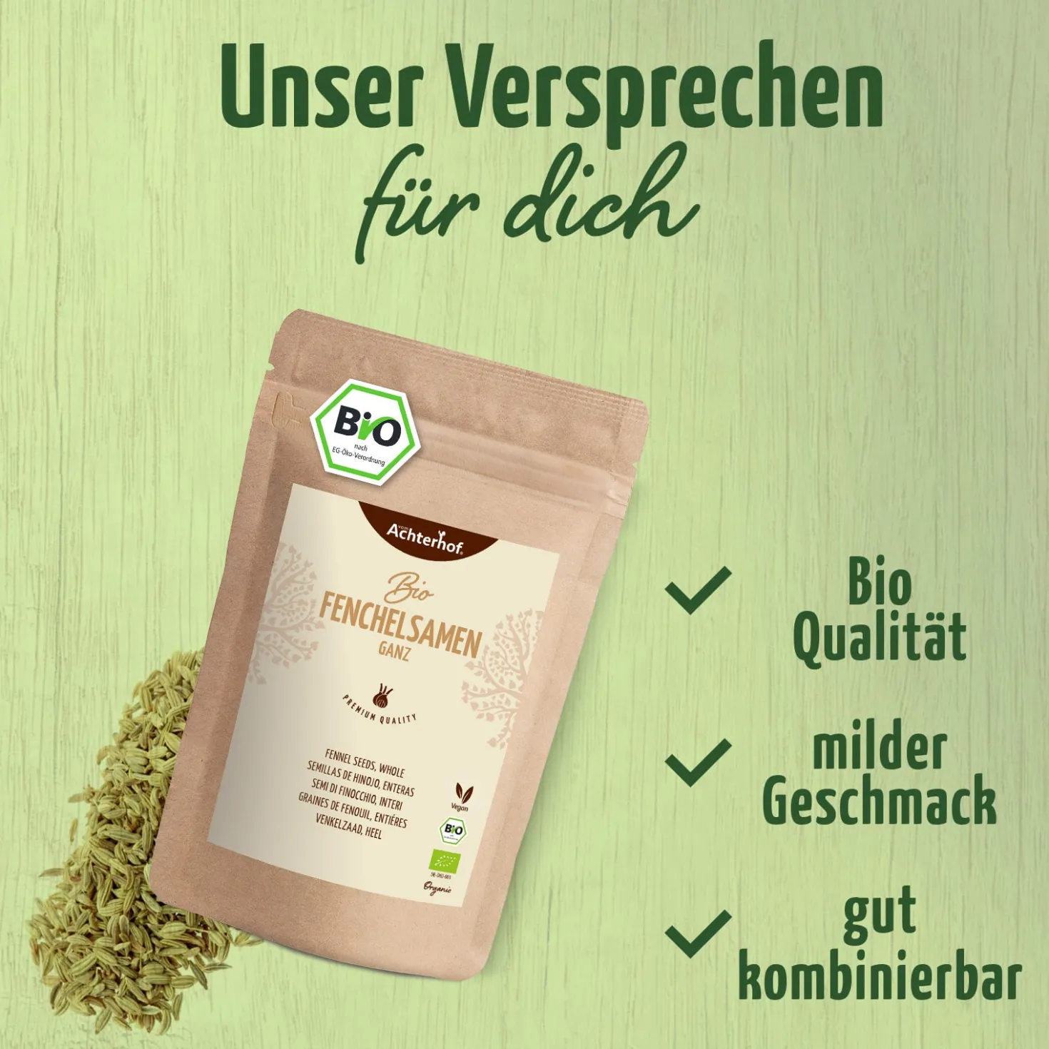 Fenchelsamen ganz Bio (1000g)
