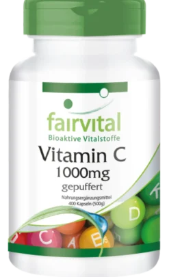 Gepuffertes Vitamin C 1000mg (400 Kapseln)