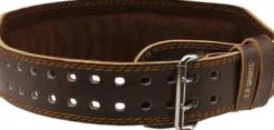Gewichthebergürtel Leder Braun