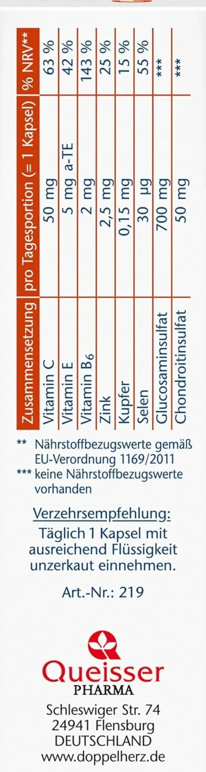 Glucosamin extra 700 (30 Kapseln)