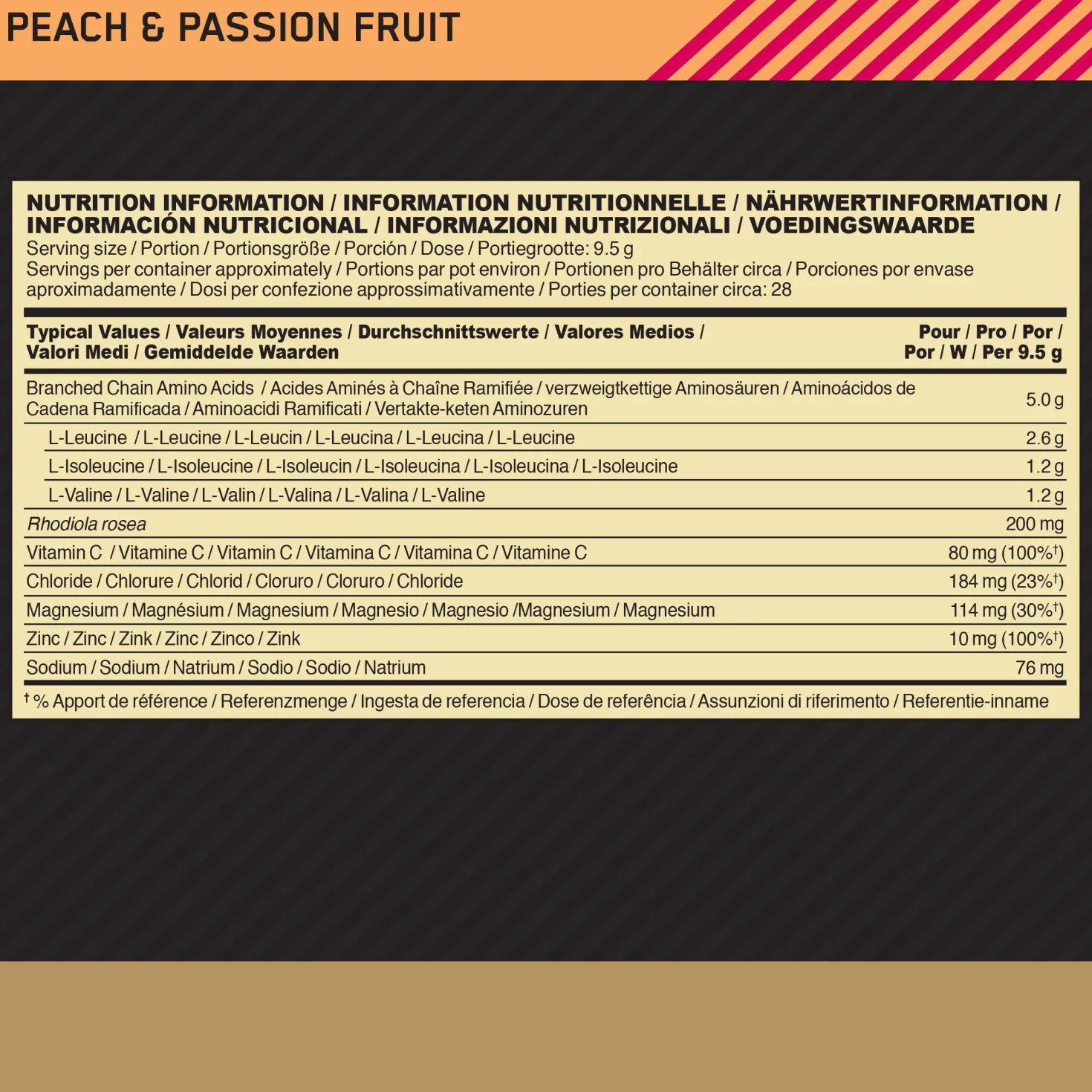 Gold Standard BCAA Train&Sustain (266g)