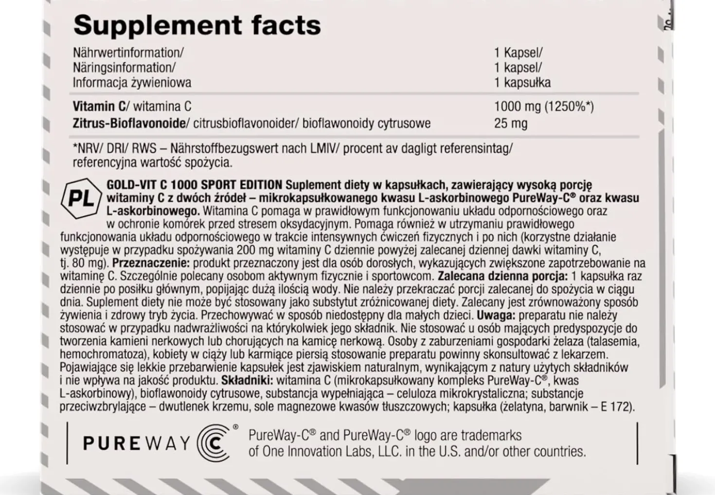 Gold-Vitamin C 1000 Sport Edition (60 Kapseln)