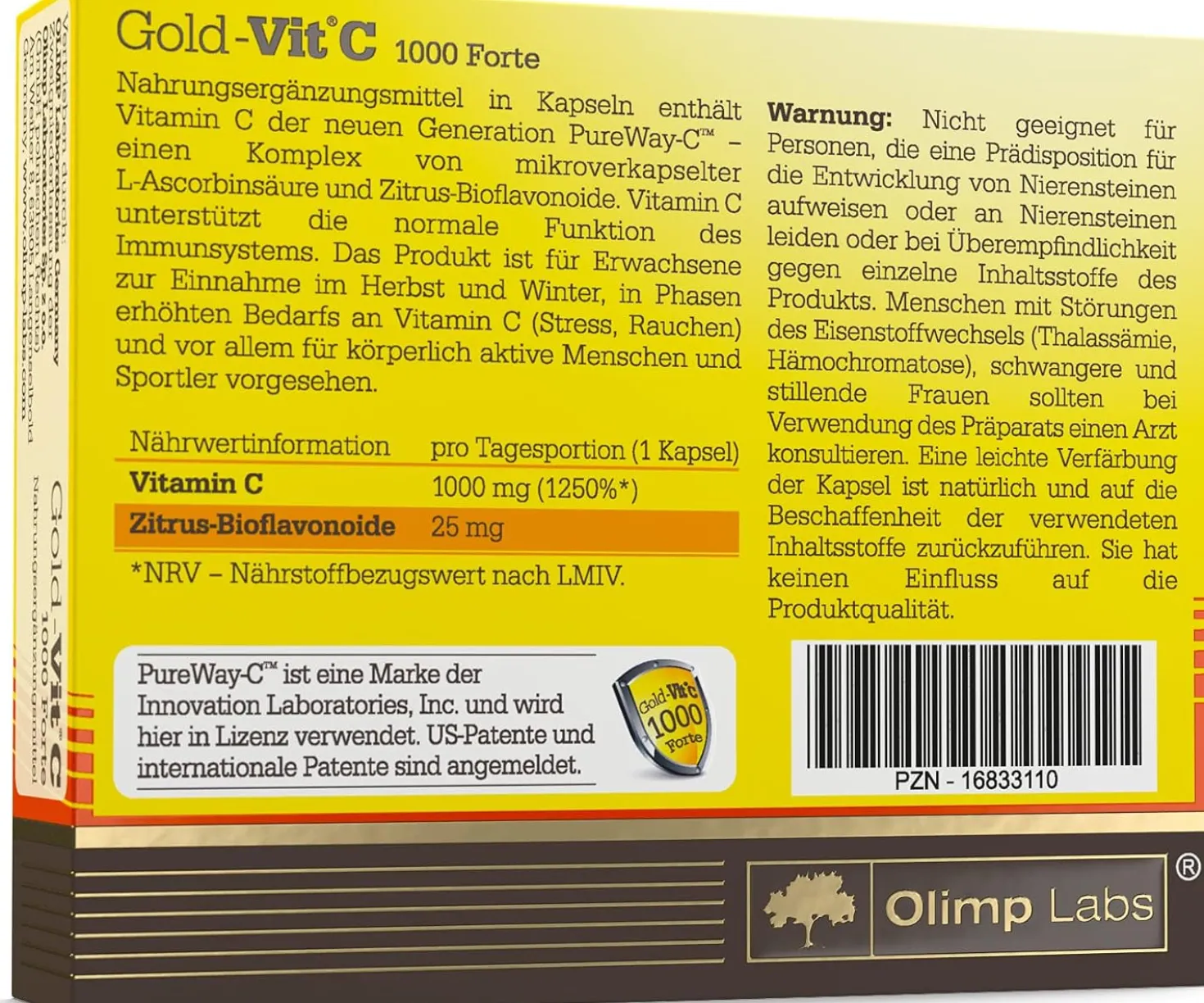 Gold-Vit C 1000 Forte (30 Kapseln)