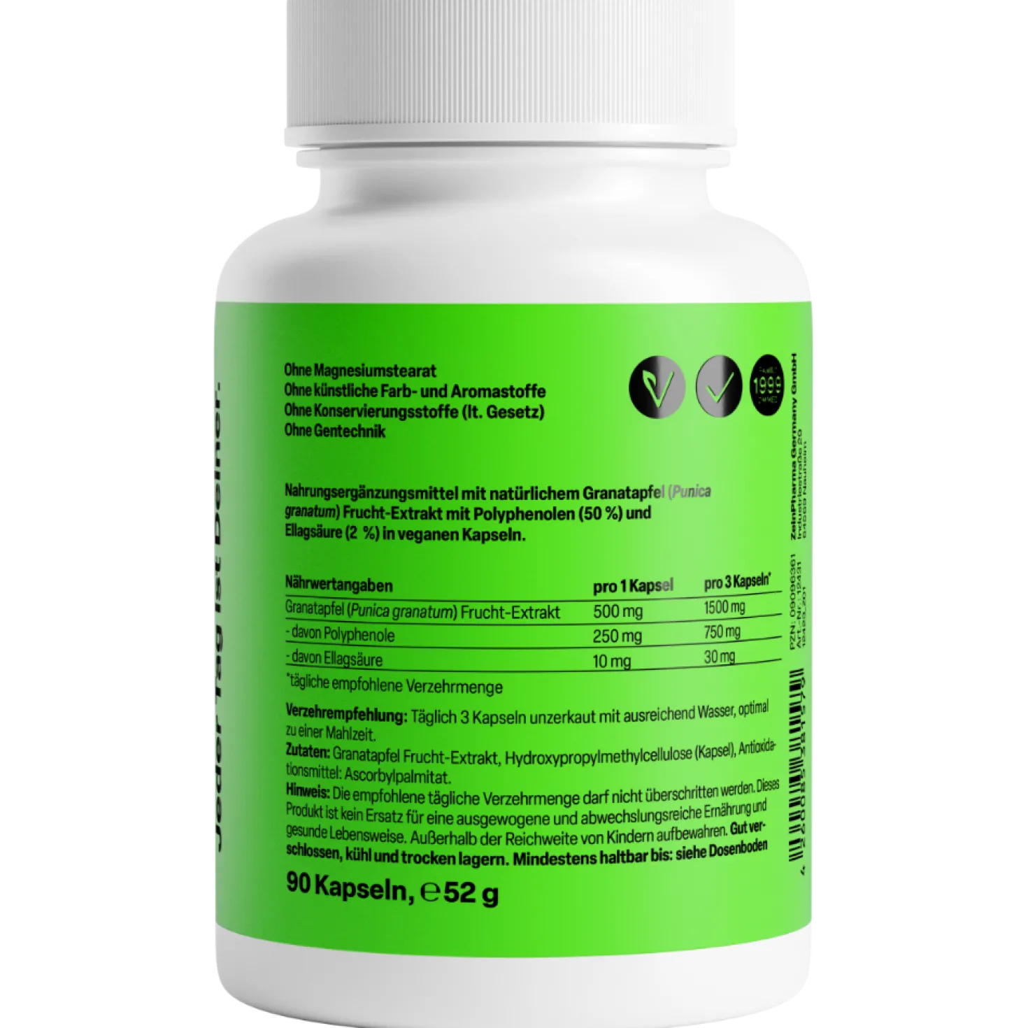 Granatapfel 500mg (90 Kapseln)