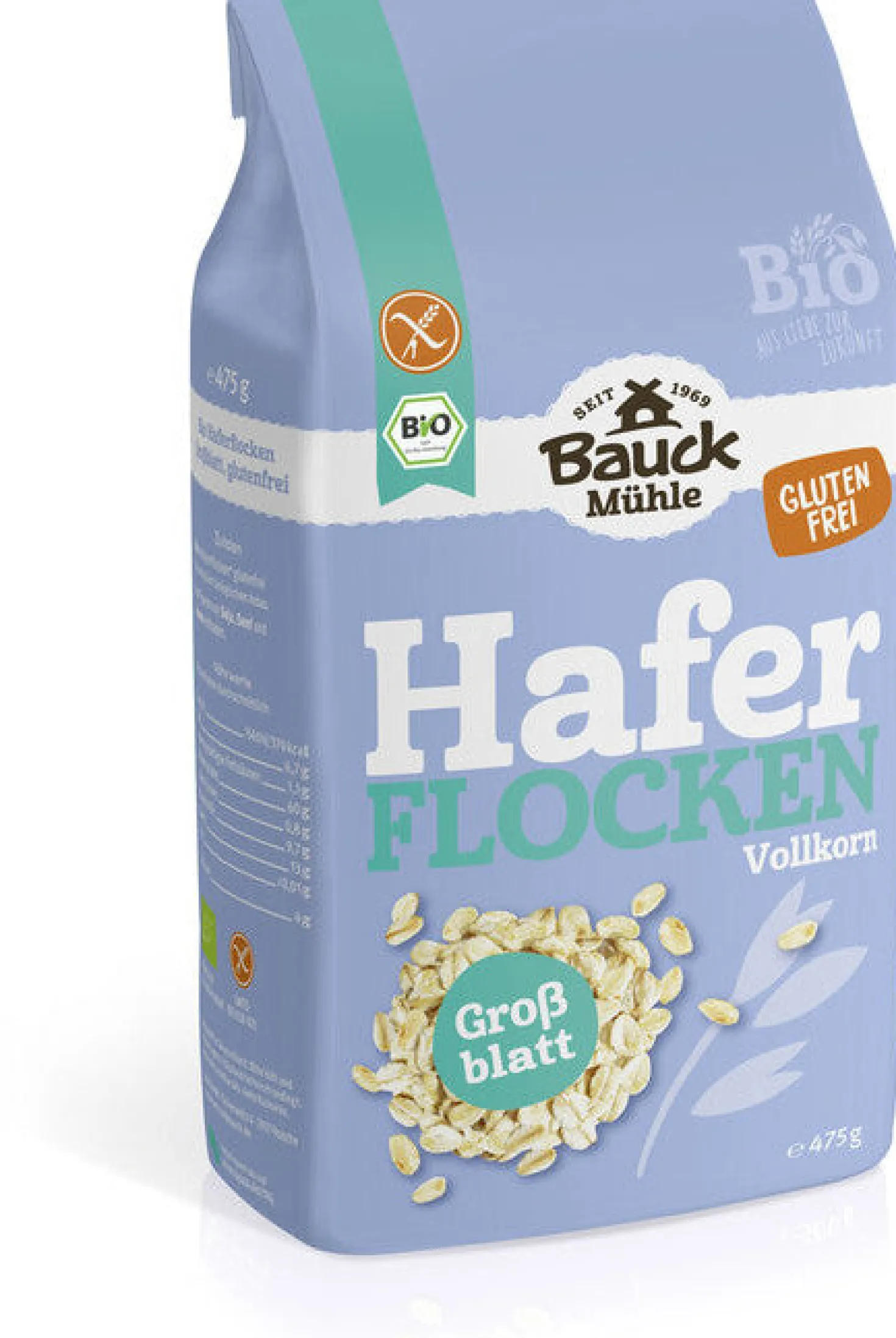 Haferflocken Großblatt glutenfrei bio (475g)