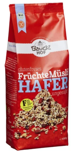 Hafermüsli Früchte glutenfrei bio (450g)