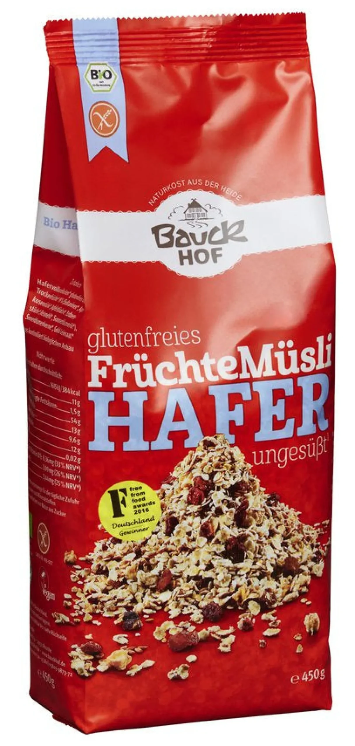 Hafermüsli Früchte glutenfrei bio (450g)