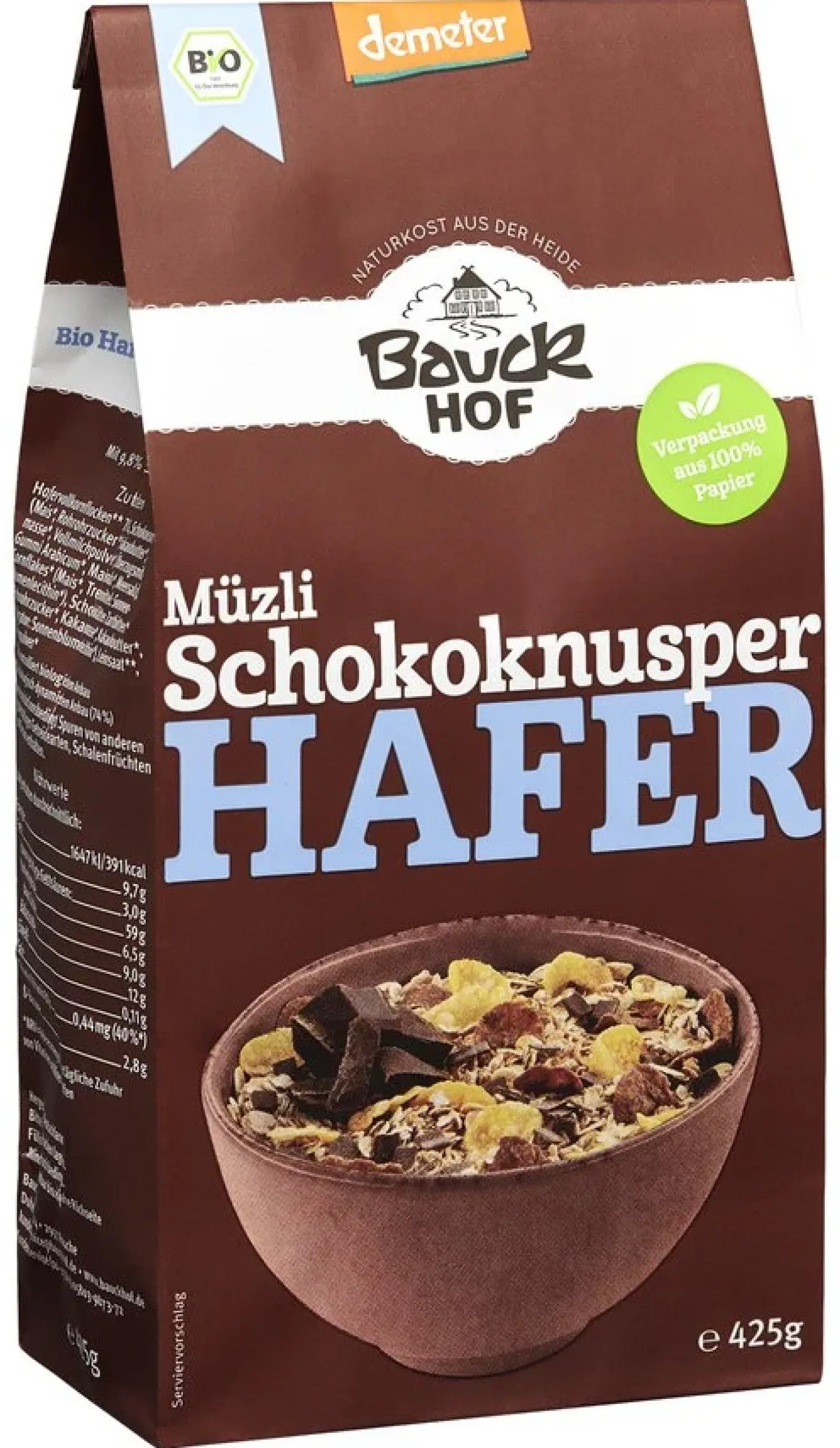 Hafermüzli Schokoknusper demeter (425g)