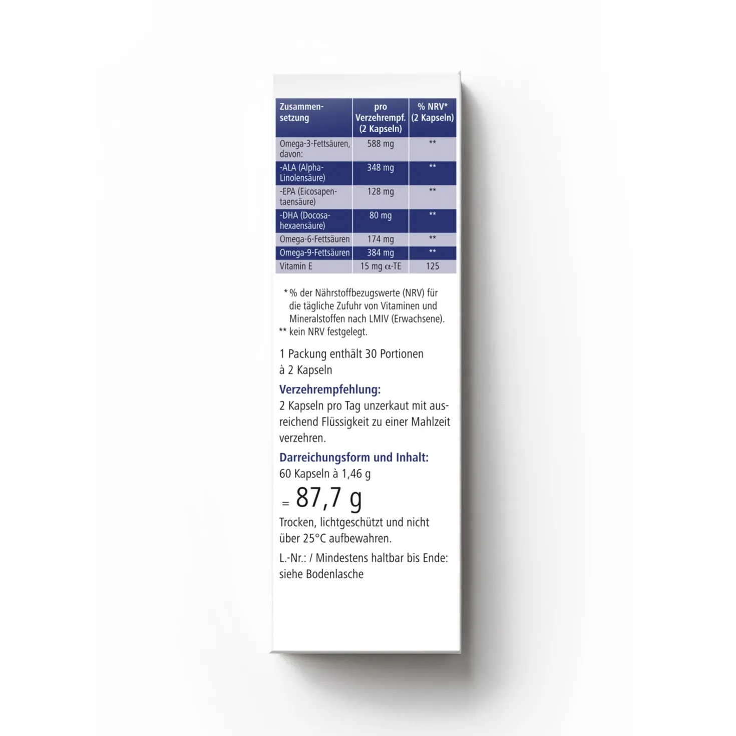 Heilusan Omega-3-6-9 (60 Kapseln)