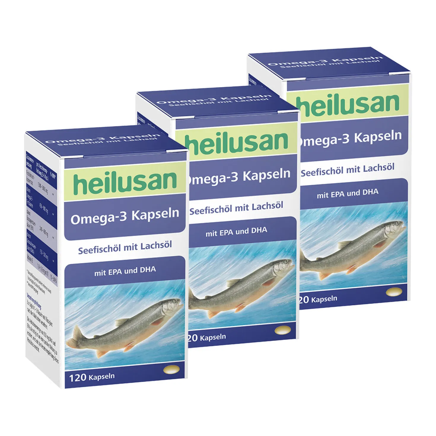 Heilusan Omega-3 3-Monatspackung (3x120 Kapseln)