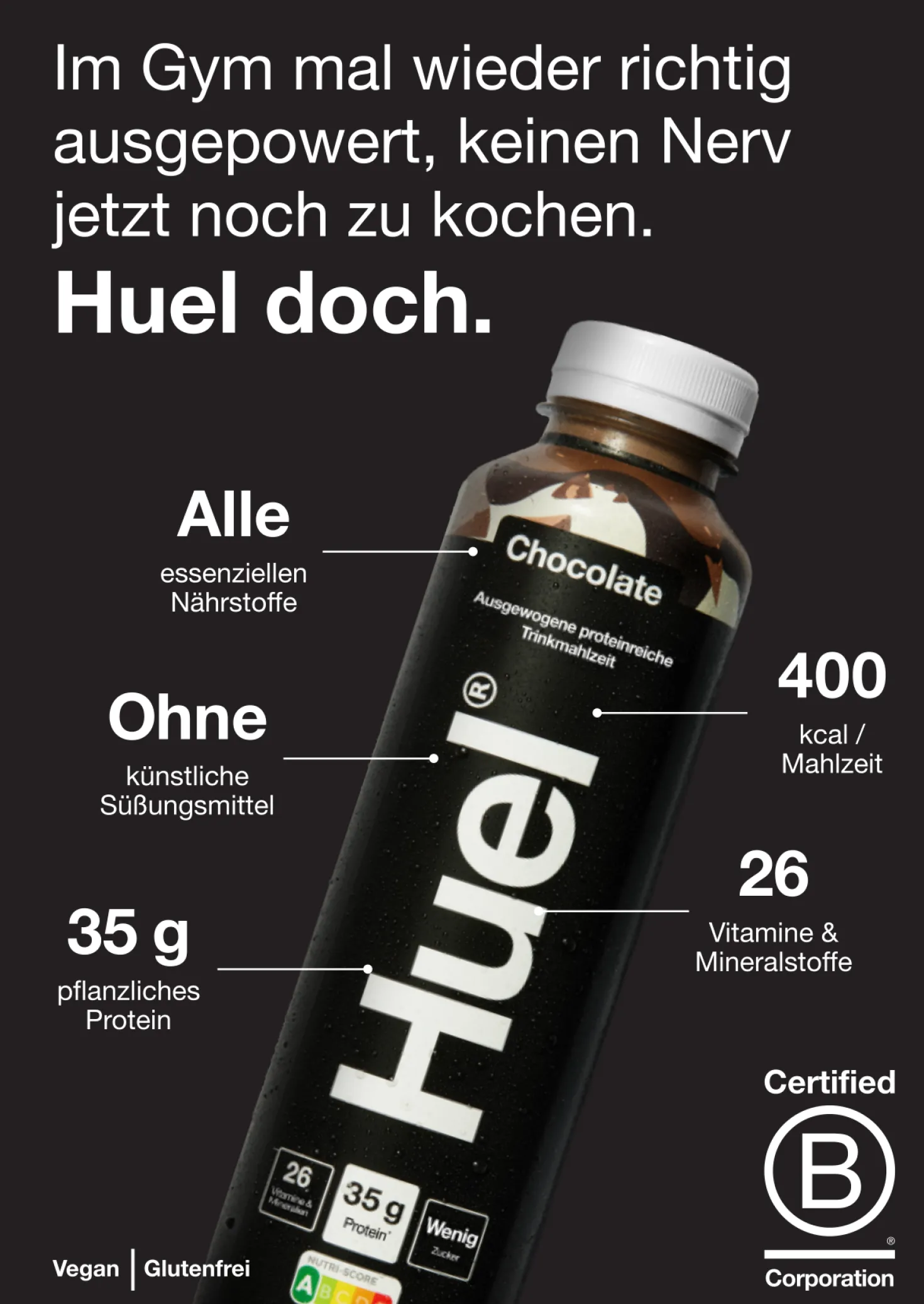 Huel Black Edition Trinkmahlzeit (500ml)