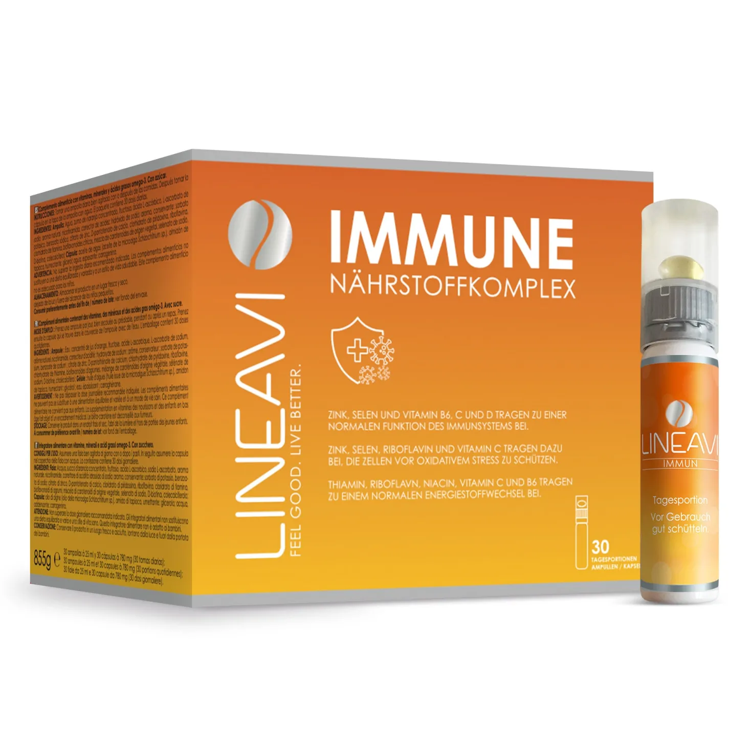 Immun (30x25ml Trinkfläschchen + 30 Omega 3 Kapseln)