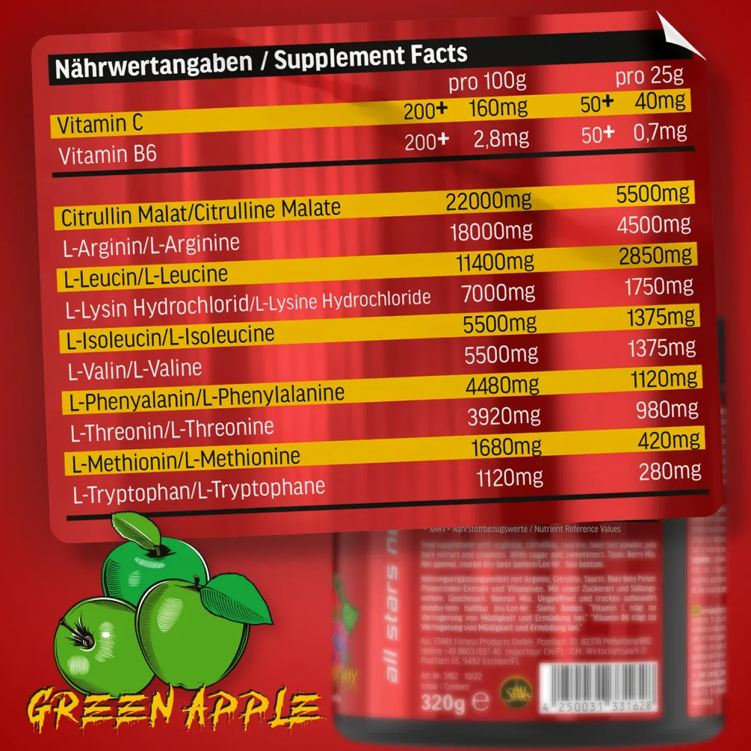 Intra-X Markus Schmid Edition Intraworkout (400g)