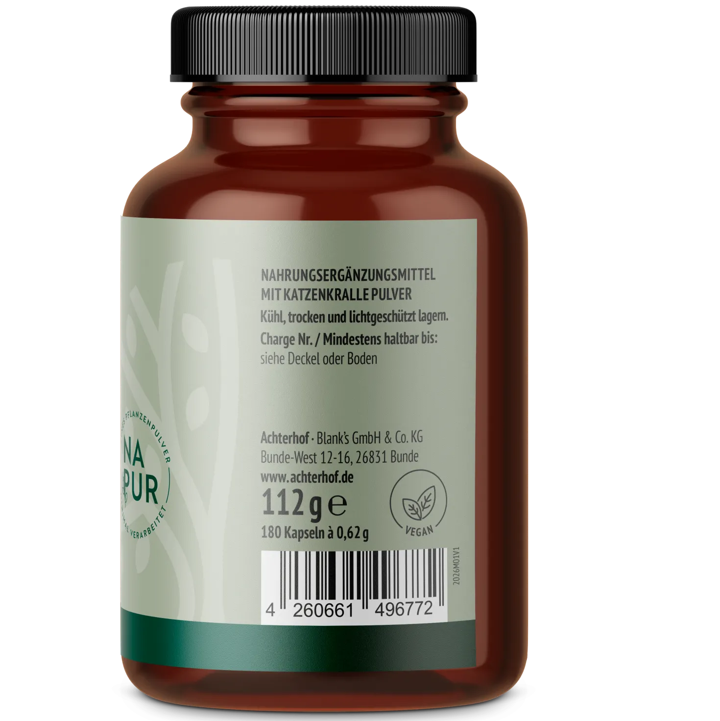 Katzenkralle Kapseln (Uncaria tomentosa) (180 Kapseln)