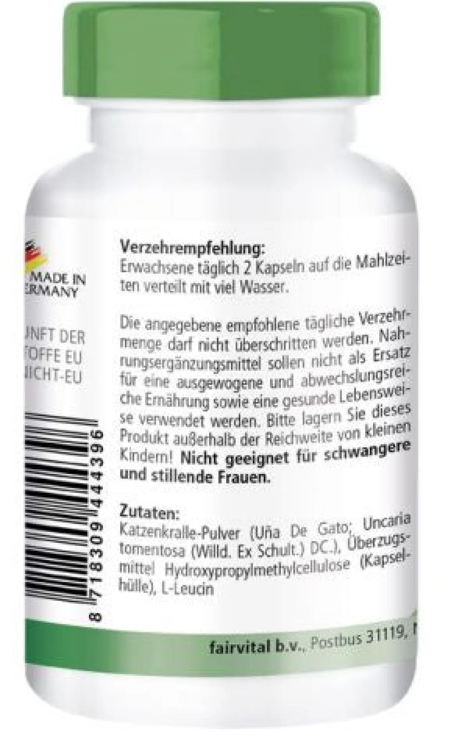 Katzenkralle 500mg (90 Kapseln)